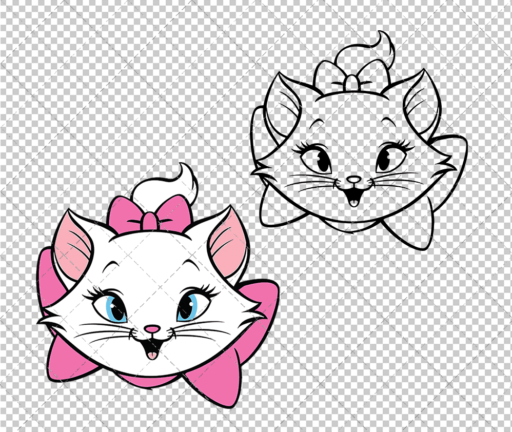 Marie - The Aristocats 006, Svg, Dxf, Eps, Png SvgShopArt