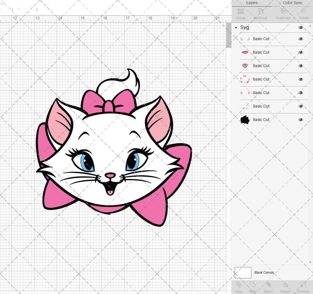 Marie - The Aristocats 006, Svg, Dxf, Eps, Png SvgShopArt