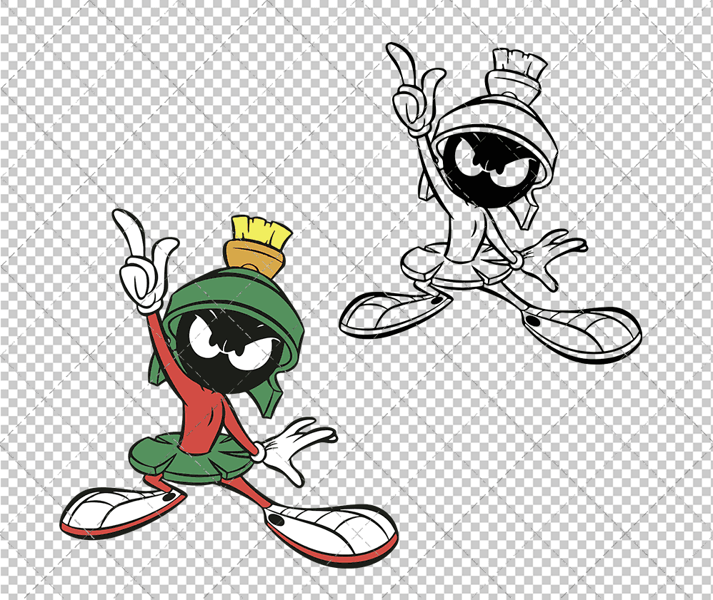 Marvin The Martian - Looney Tunes 003, Svg, Dxf, Eps, Png SvgShopArt