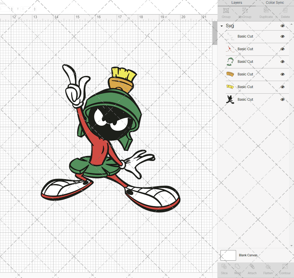 Marvin The Martian - Looney Tunes 003, Svg, Dxf, Eps, Png SvgShopArt