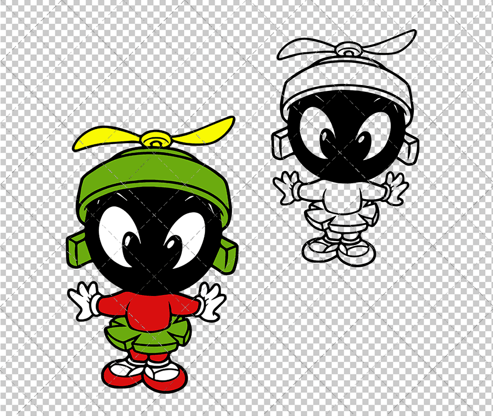 Marvin the Martian - Baby Looney Tunes, Svg, Dxf, Eps, Png SvgShopArt