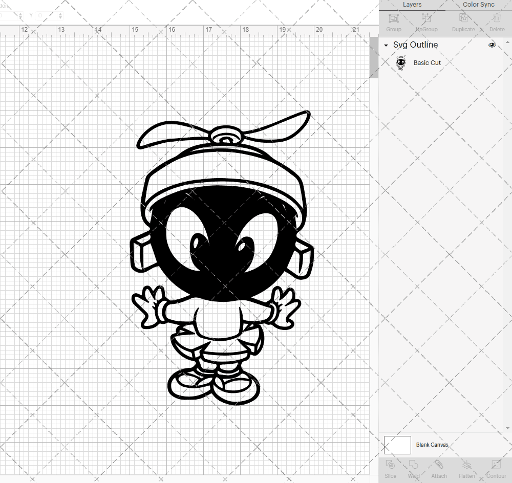 Marvin the Martian - Baby Looney Tunes, Svg, Dxf, Eps, Png SvgShopArt