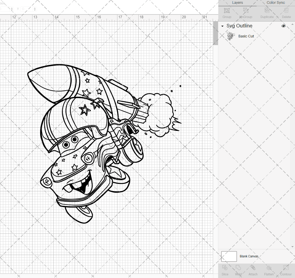 Mater - Cars, Svg, Dxf, Eps, Png SvgShopArt