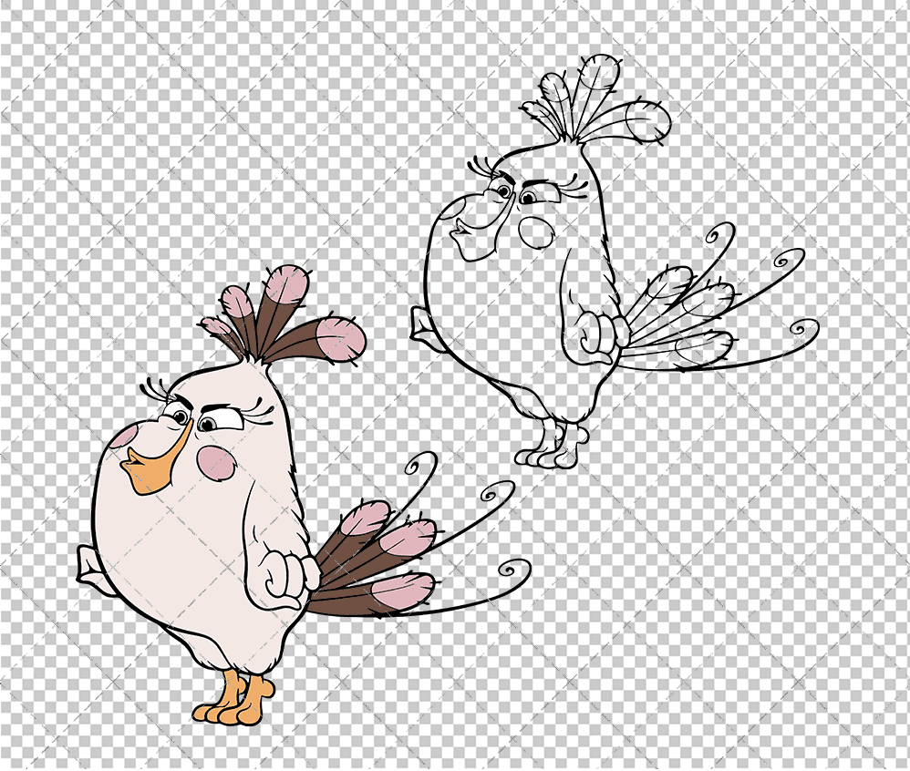 Matilda - The Angry Birds, Svg, Dxf, Eps, Png SvgShopArt