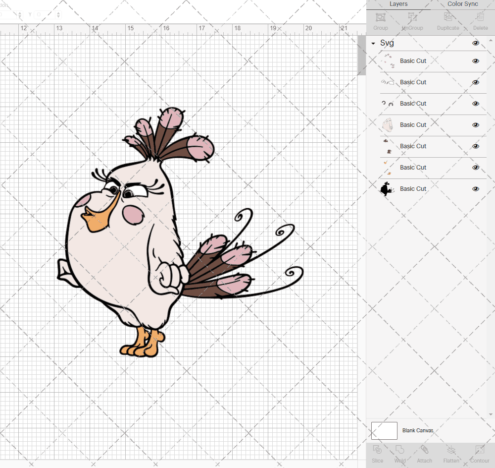 Matilda - The Angry Birds, Svg, Dxf, Eps, Png SvgShopArt