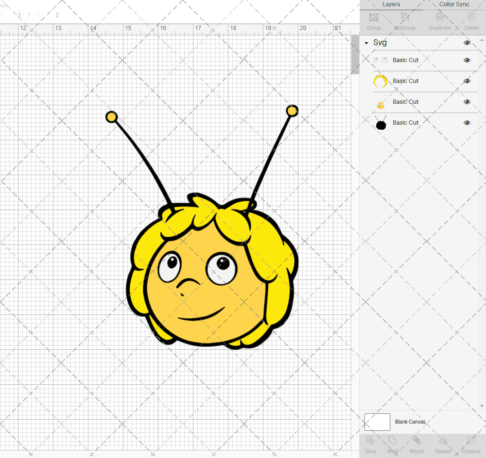 Maya the Bee 004, Svg, Dxf, Eps, Png SvgShopArt