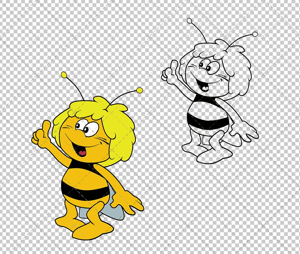 Maya the Bee, Svg, Dxf, Eps, Png SvgShopArt