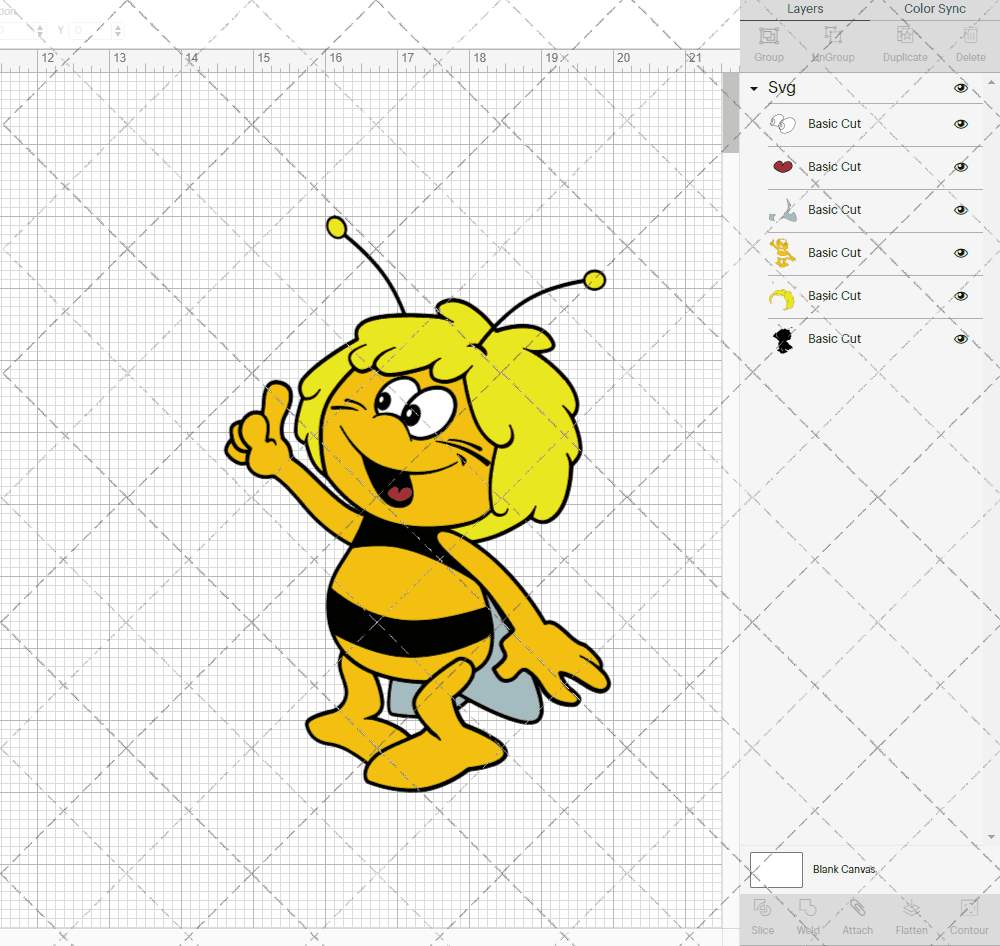 Maya the Bee, Svg, Dxf, Eps, Png SvgShopArt