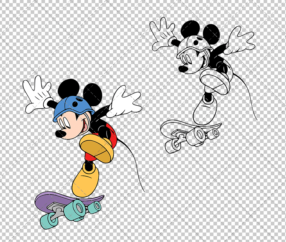 Mickey Mouse 003, Svg, Dxf, Eps, Png SvgShopArt