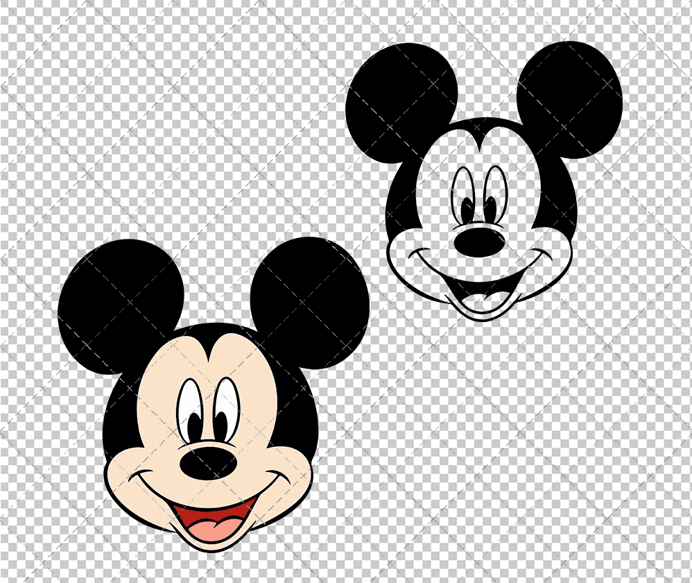 Mickey Mouse 008, Svg, Dxf, Eps, Png SvgShopArt