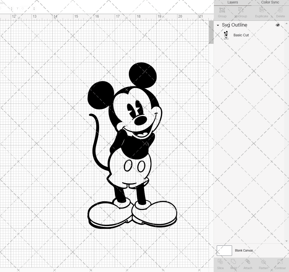 Mickey Mouse Classic 004, Svg, Dxf, Eps, Png SvgShopArt