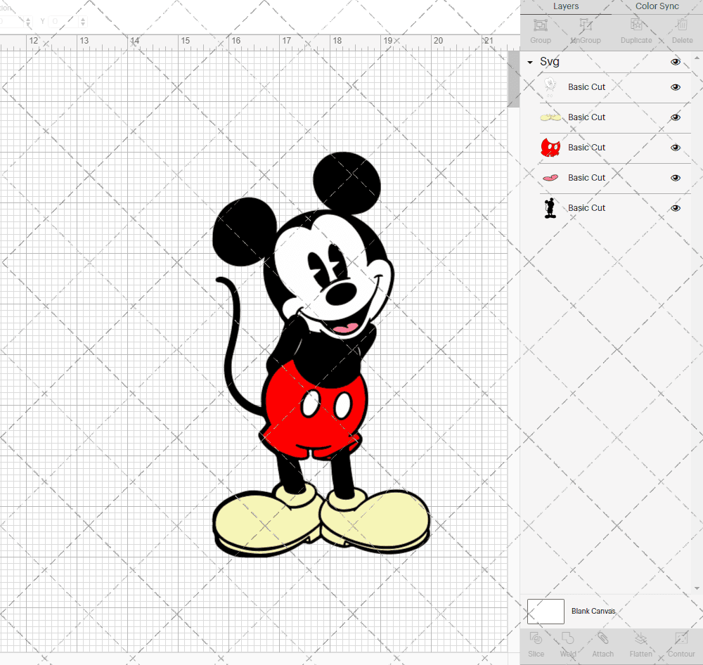 Mickey Mouse Classic 004, Svg, Dxf, Eps, Png SvgShopArt