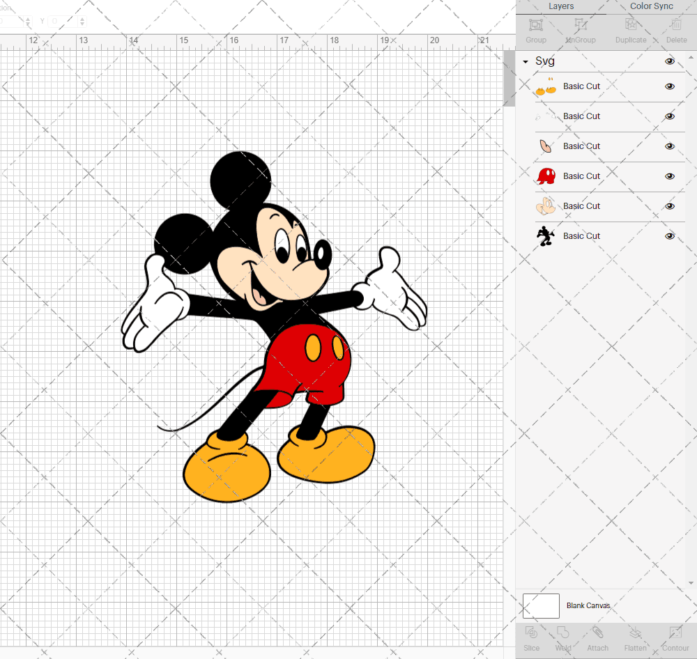 Mickey Mouse, Svg, Dxf, Eps, Png SvgShopArt