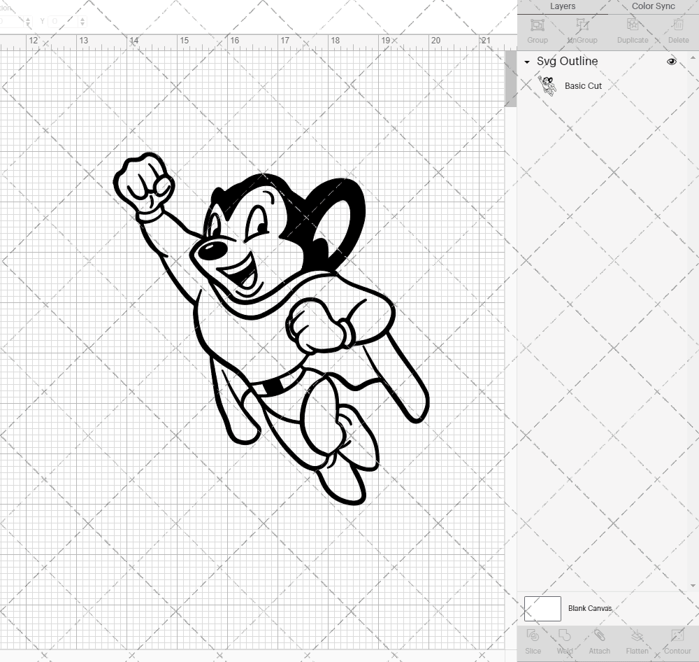 Mighty Mouse, Svg, Dxf, Eps, Png SvgShopArt