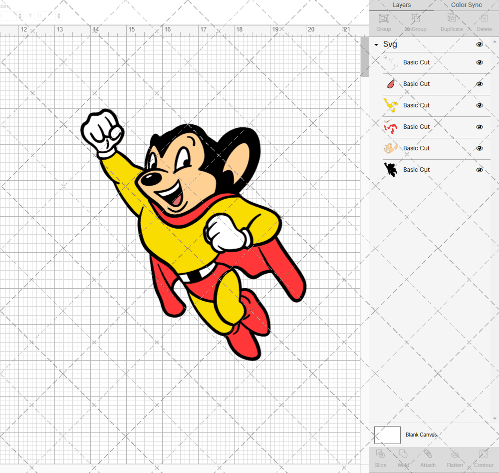 Mighty Mouse, Svg, Dxf, Eps, Png SvgShopArt