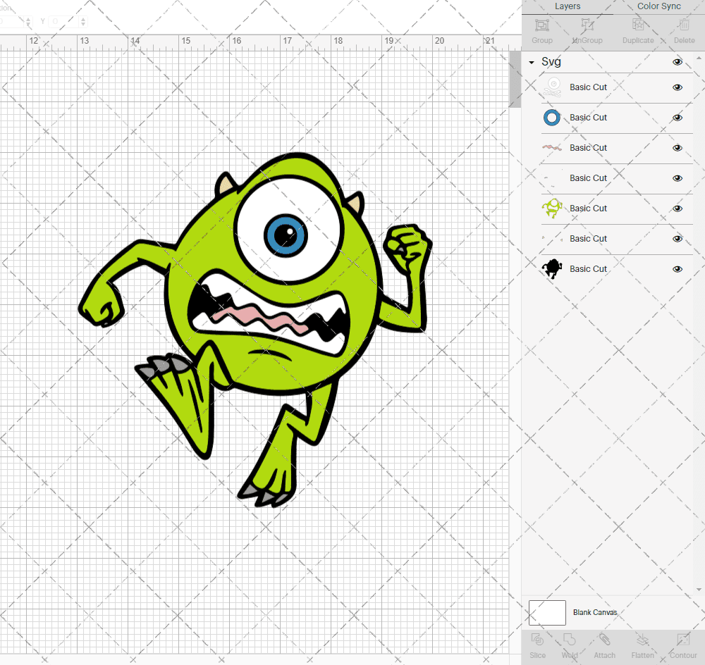 monsters university svg Mike Wazowski - Monsters University 004, Svg, Dxf, Eps, Png