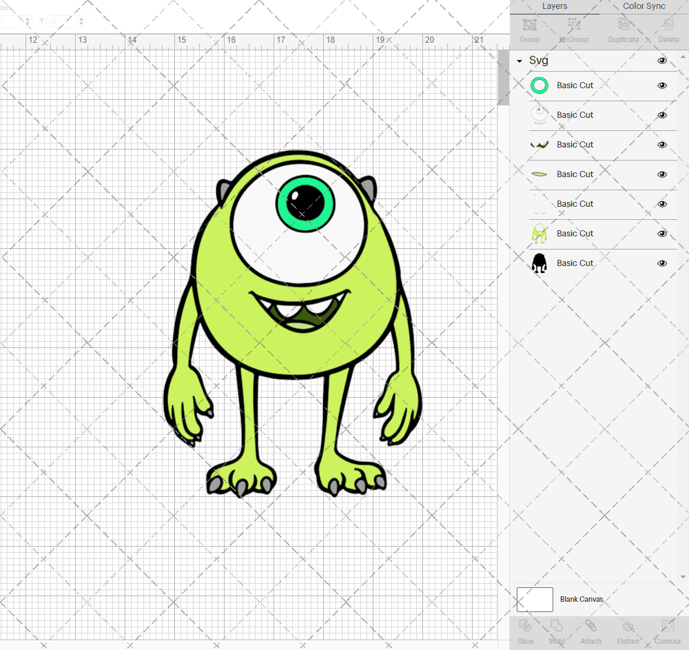 Mike Wazowski - Monsters University, Svg, Dxf, Eps, Png SvgShopArt