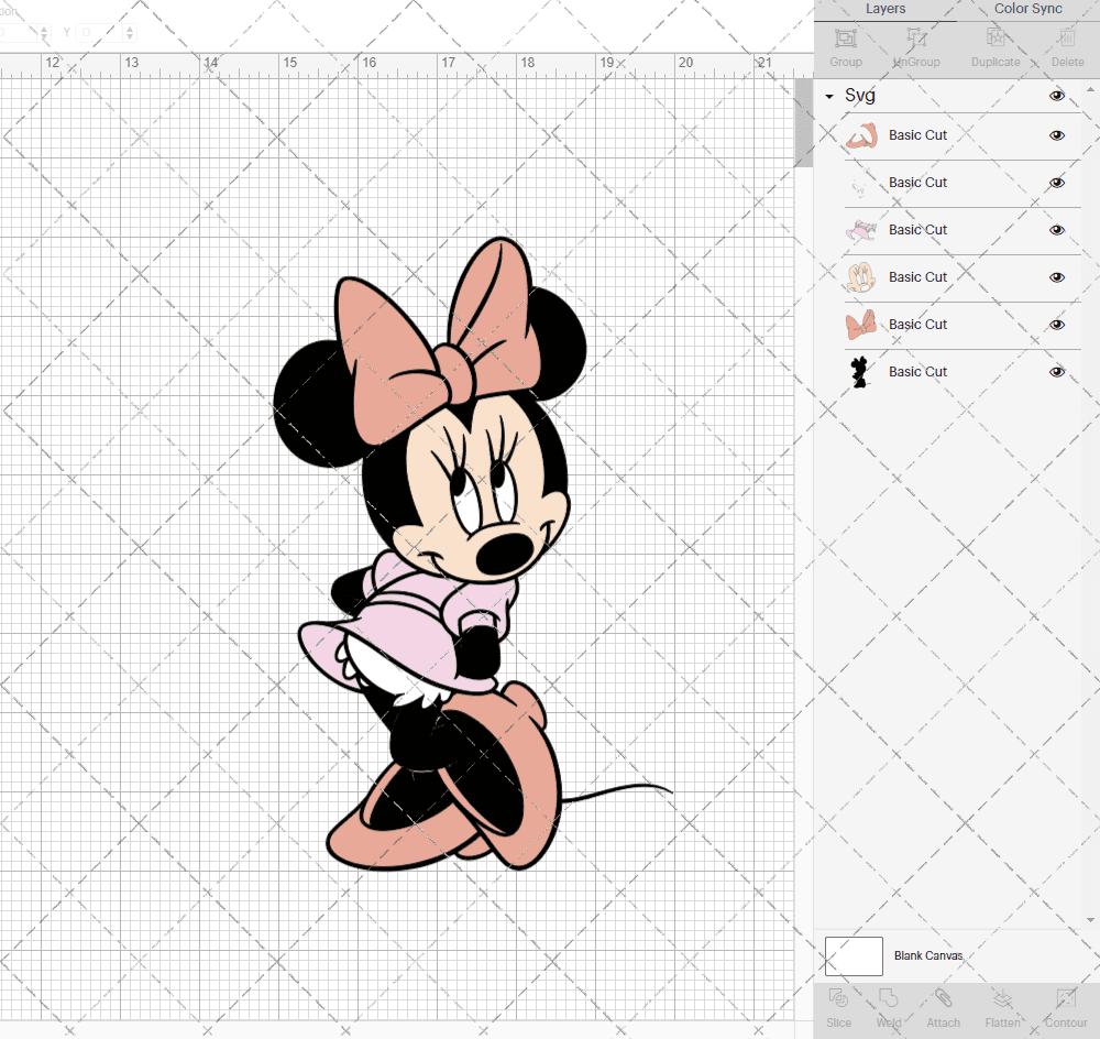 Minnie Mouse 002, Svg, Dxf, Eps, Png SvgShopArt