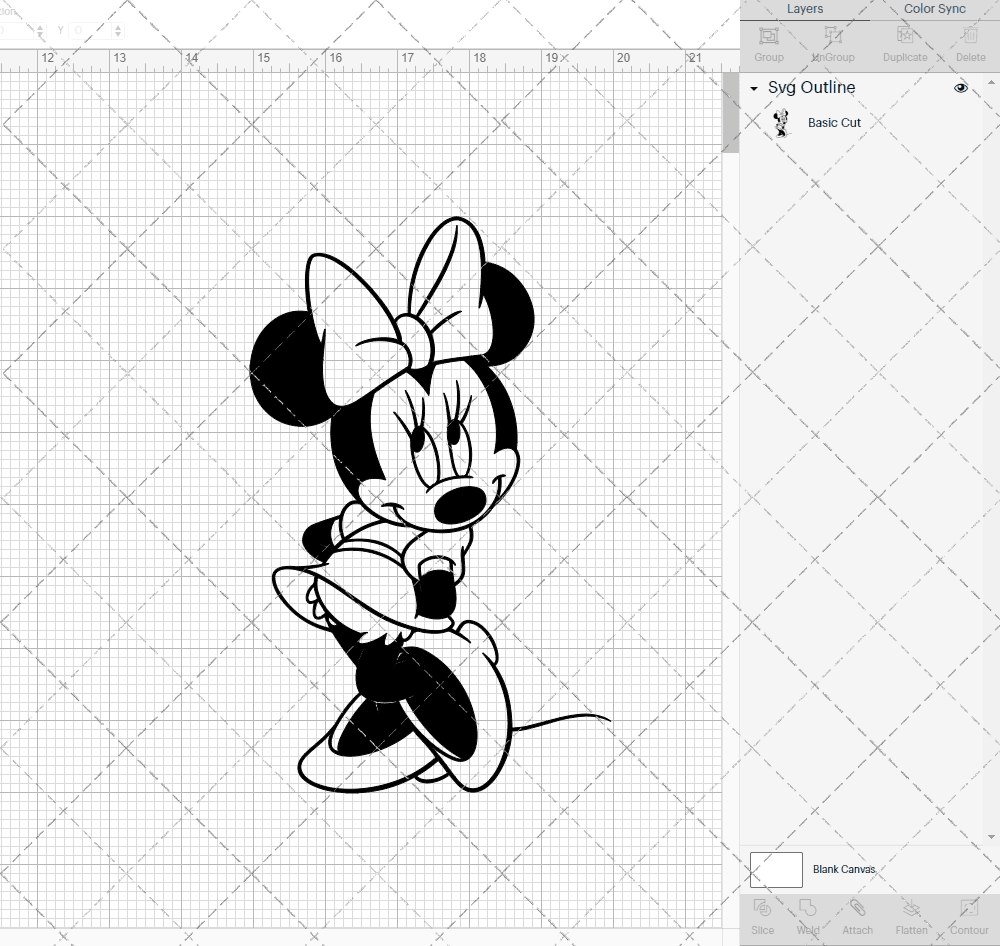 Minnie Mouse 002, Svg, Dxf, Eps, Png SvgShopArt