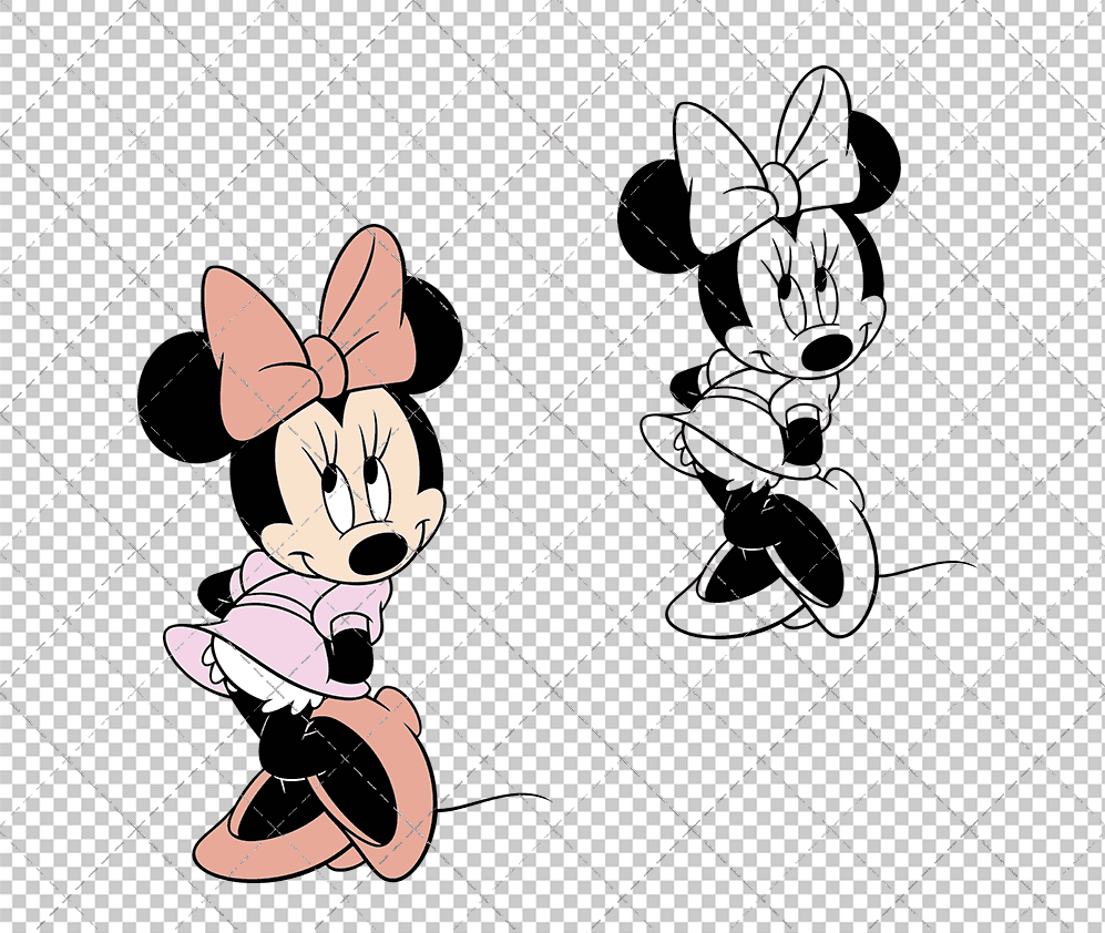 Minnie Mouse 002, Svg, Dxf, Eps, Png SvgShopArt