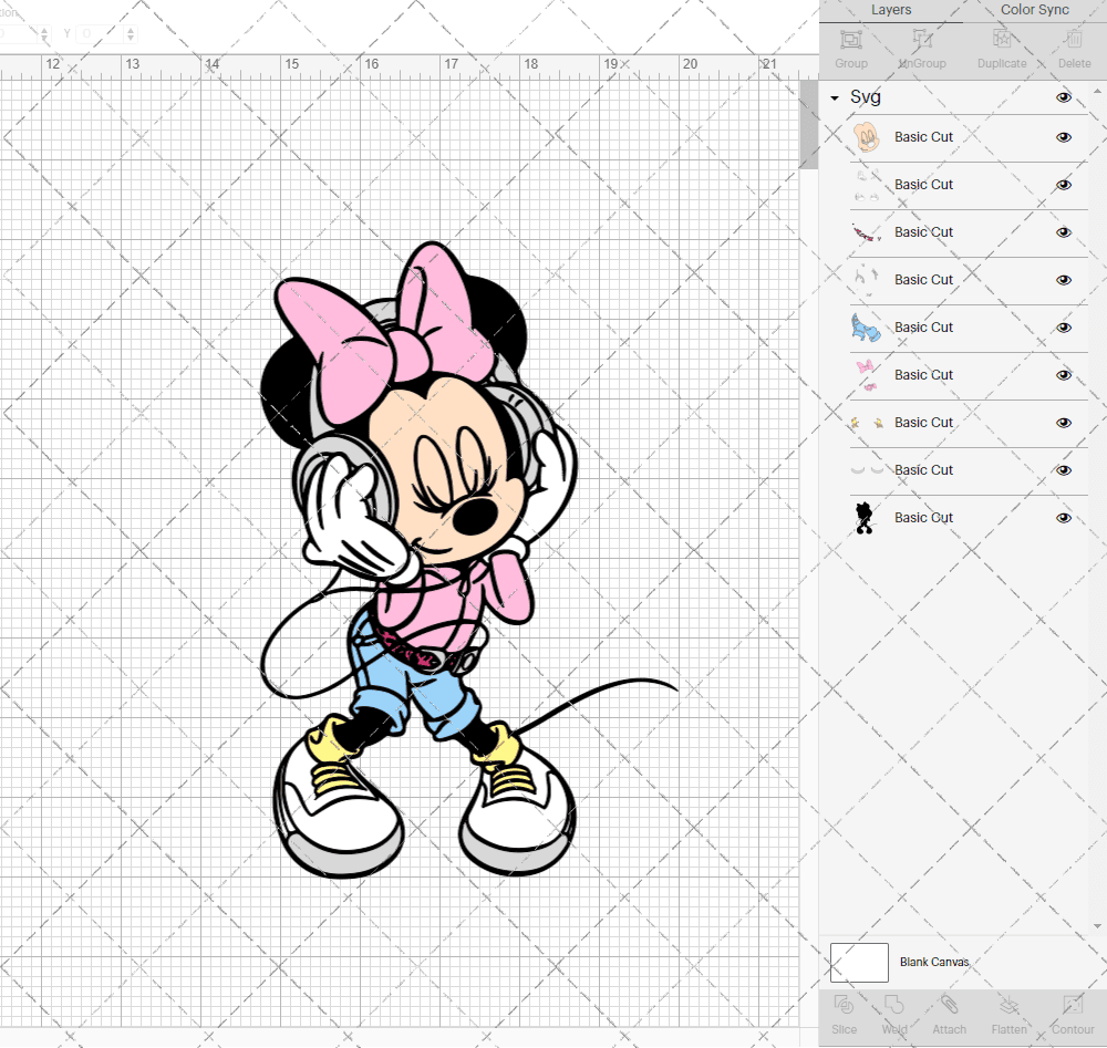 Minnie Mouse 003, Svg, Dxf, Eps, Png SvgShopArt