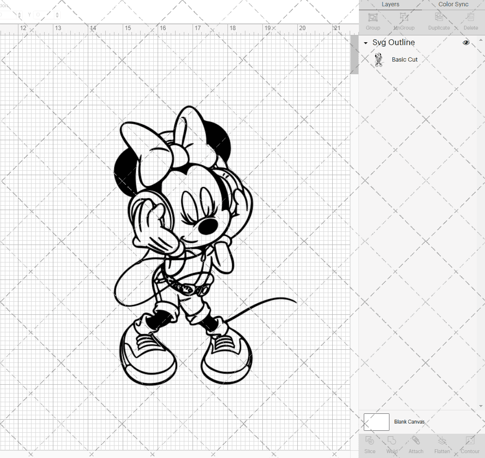 Minnie Mouse 003, Svg, Dxf, Eps, Png SvgShopArt