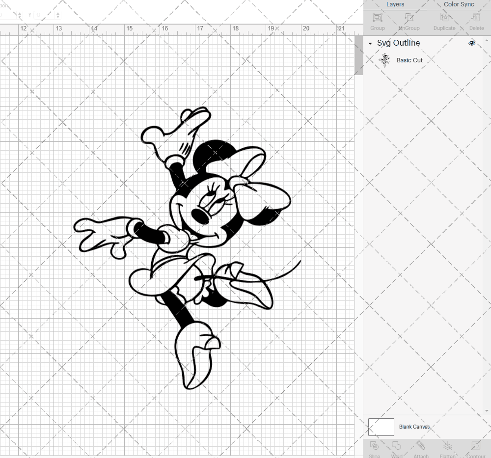 Minnie Mouse 005, Svg, Dxf, Eps, Png SvgShopArt