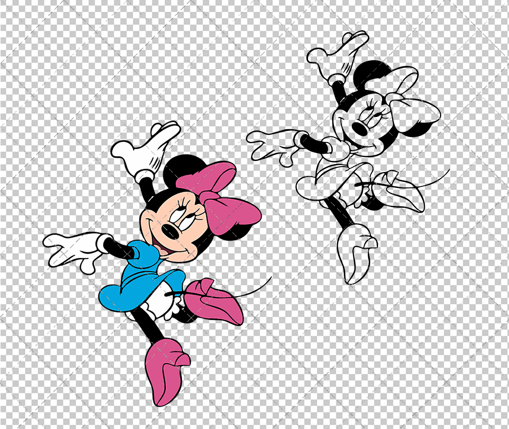 Minnie Mouse 005, Svg, Dxf, Eps, Png SvgShopArt