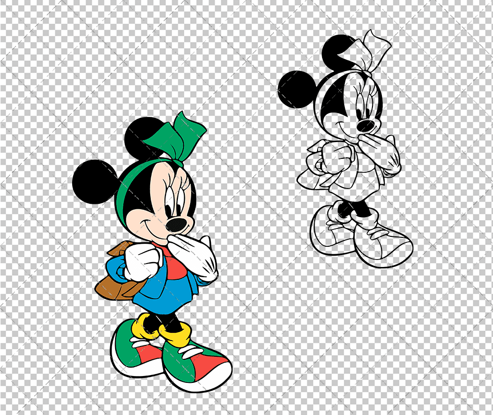 Minnie Mouse 006, Svg, Dxf, Eps, Png SvgShopArt