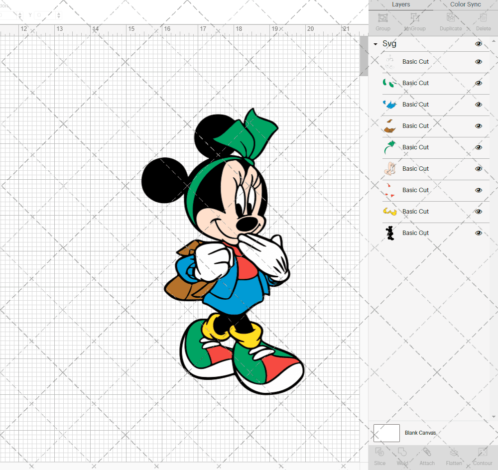 Minnie Mouse 006, Svg, Dxf, Eps, Png SvgShopArt