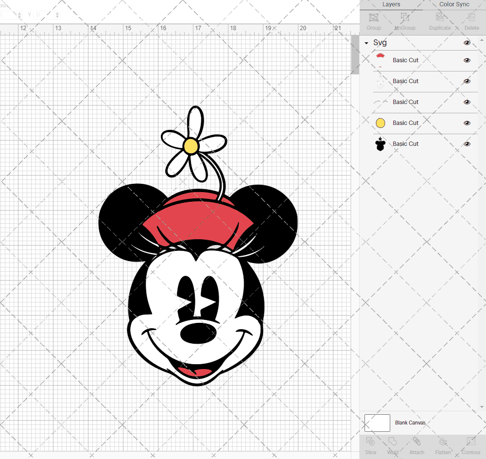 Minnie Mouse Classic 002, Svg, Dxf, Eps, Png SvgShopArt