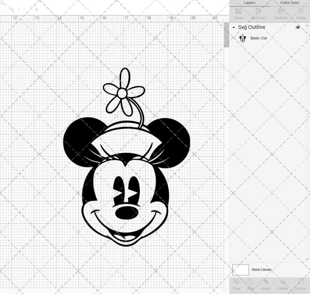 Minnie Mouse Classic 002, Svg, Dxf, Eps, Png SvgShopArt