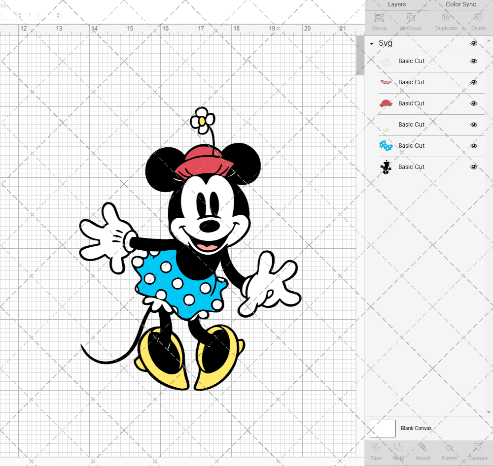 Minnie Mouse Classic, Svg, Dxf, Eps, Png SvgShopArt