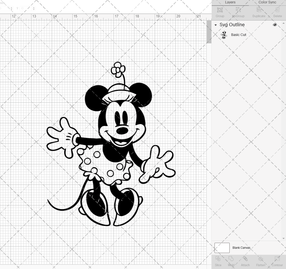 Minnie Mouse Classic, Svg, Dxf, Eps, Png SvgShopArt