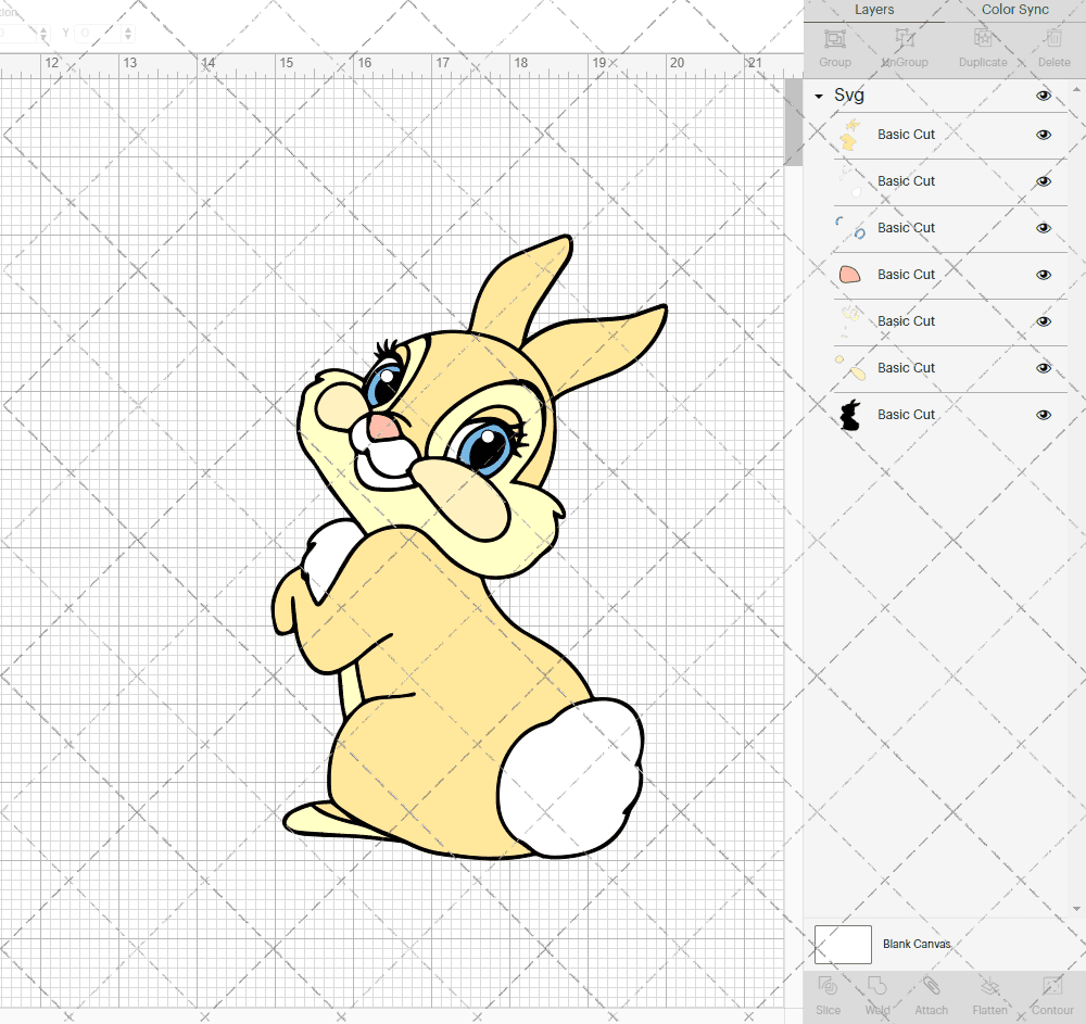 Miss Bunny - Bambi 002, Svg, Dxf, Eps, Png SvgShopArt