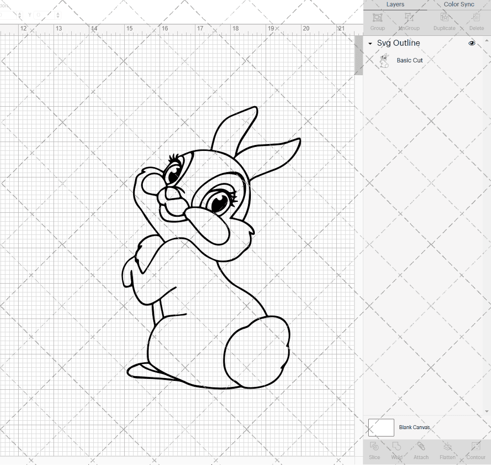 Miss Bunny - Bambi 002, Svg, Dxf, Eps, Png SvgShopArt