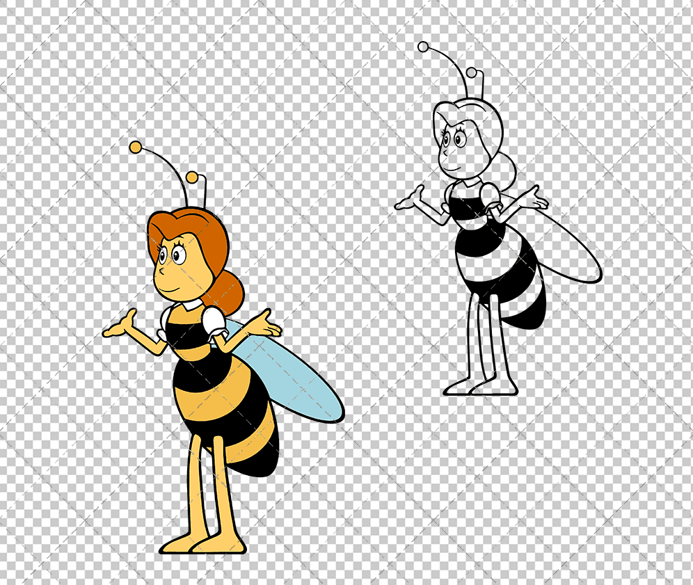 Miss Cassandra - Maya the Bee, Svg, Dxf, Eps, Png SvgShopArt