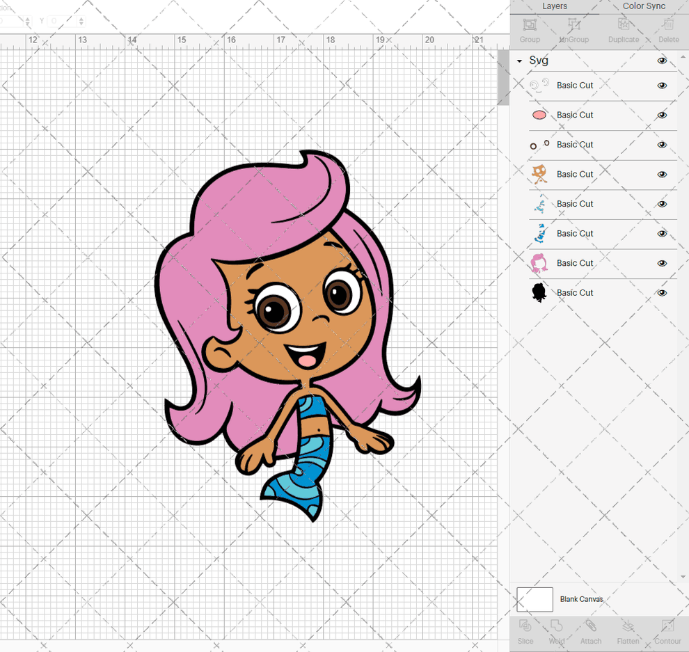 Molly - Bubble Guppies, Svg, Dxf, Eps, Png - SvgShopArt