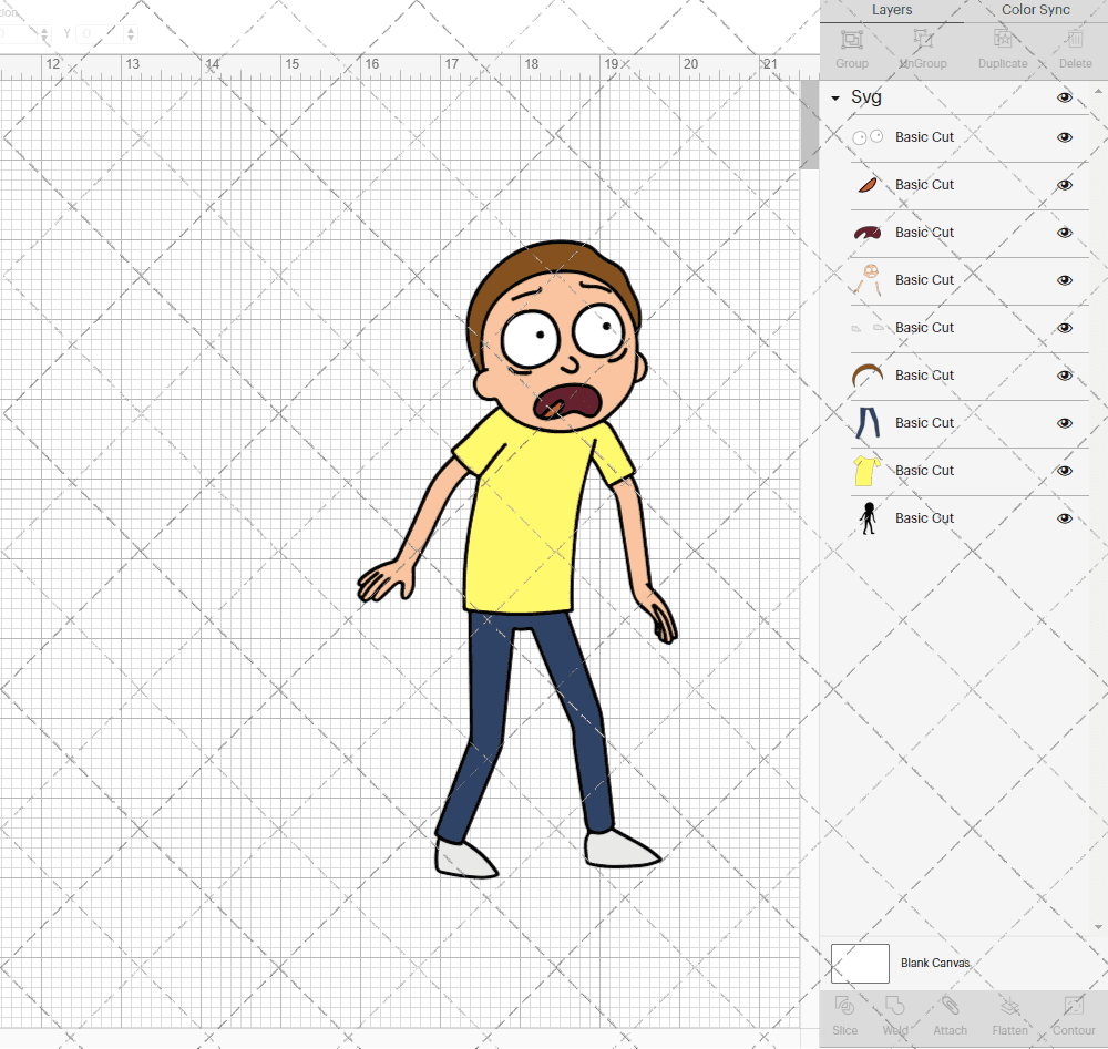 Morty - Rick and Morty 002, Svg, Dxf, Eps, Png SvgShopArt