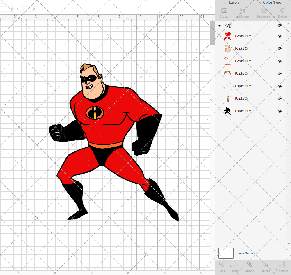 Mr Incredible - The Incredibles, Svg, Dxf, Eps, Png SvgShopArt