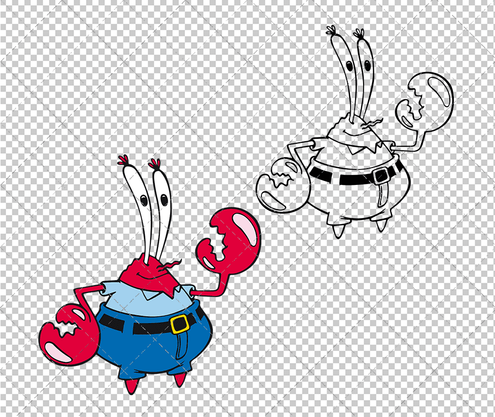 Mr Krabs - SpongeBob SquarePants, Svg, Dxf, Eps, Png SvgShopArt