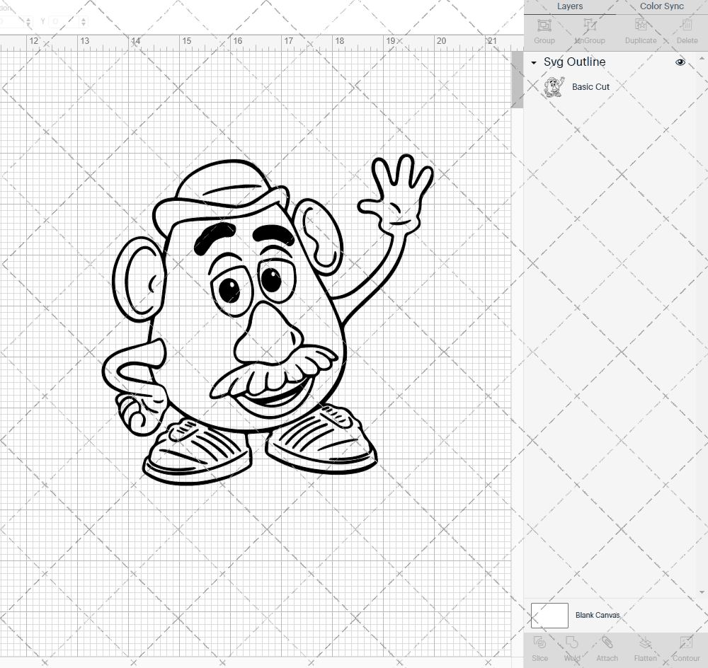 Mr Potato Head - Toy Story, Svg, Dxf, Eps, Png SvgShopArt