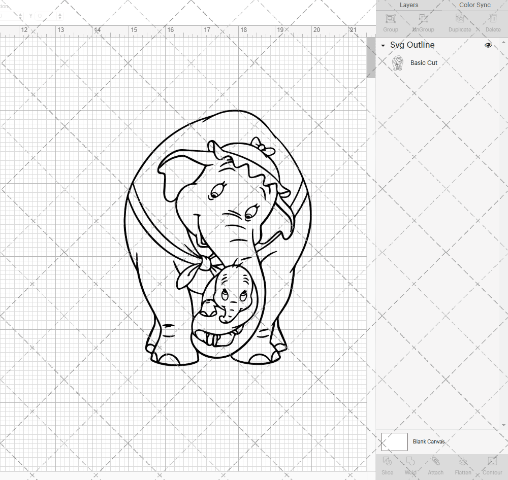 Mrs Jumbo and Dumbo - Dumbo, Svg, Dxf, Eps, Png SvgShopArt