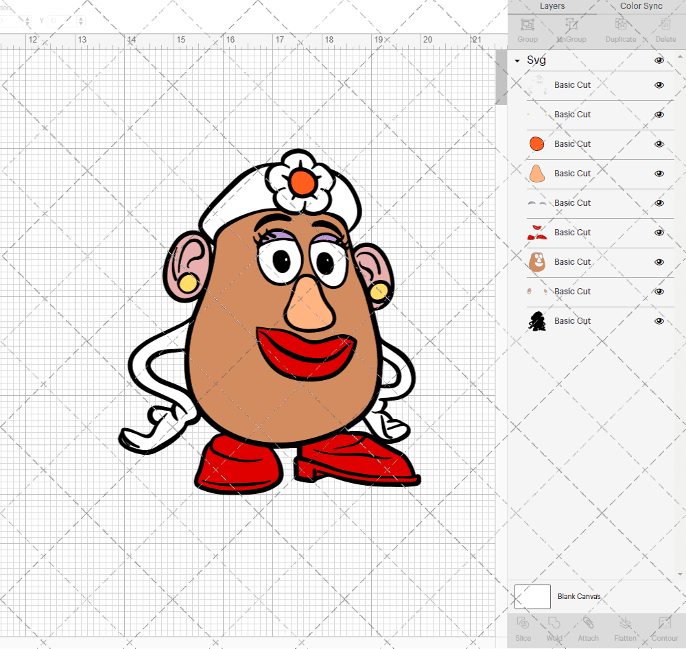 Mrs Potato Head - Toy Story, Svg, Dxf, Eps, Png SvgShopArt