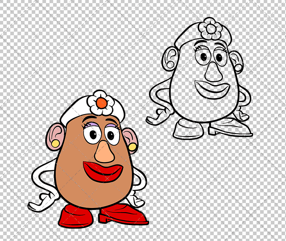 Mrs Potato Head - Toy Story, Svg, Dxf, Eps, Png SvgShopArt