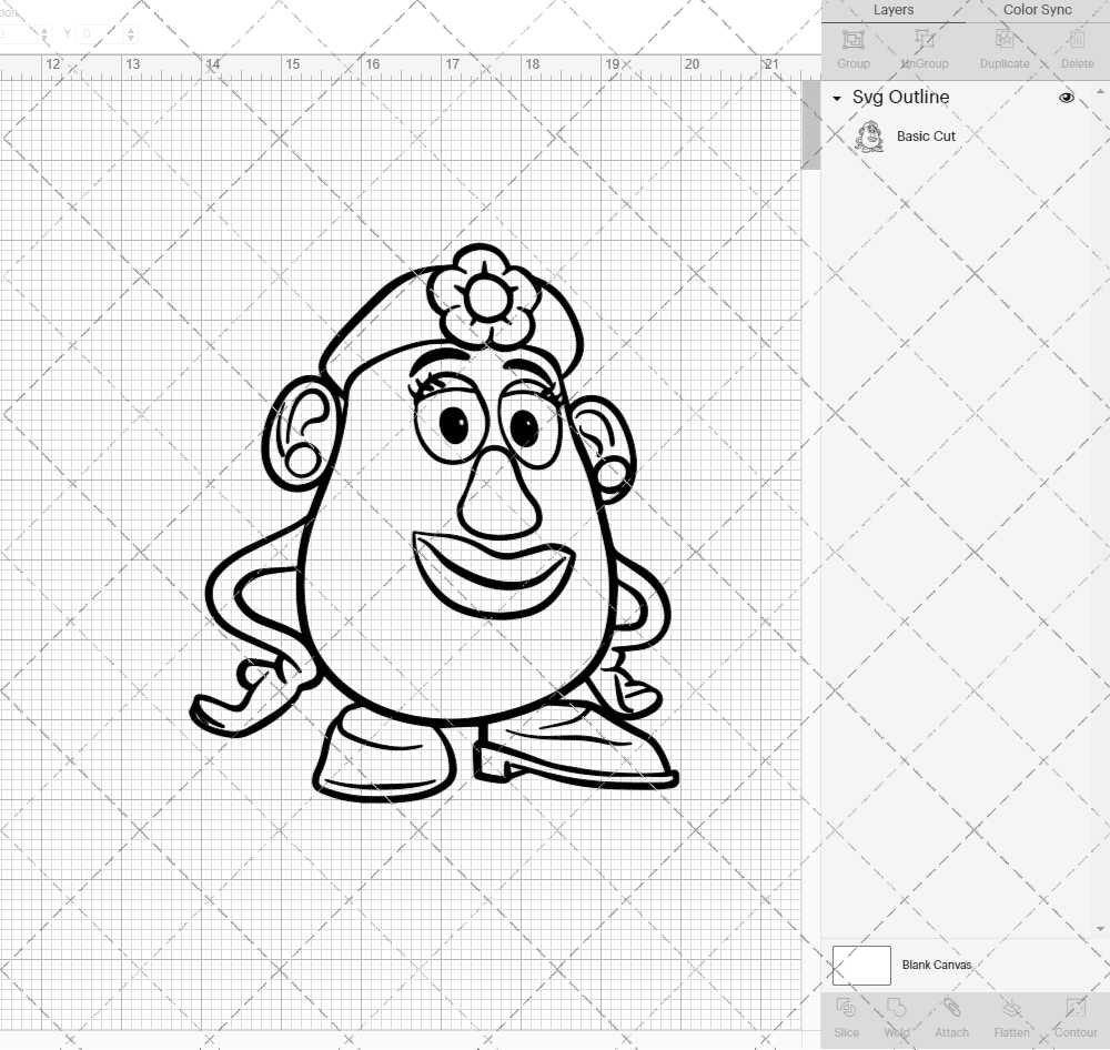 Mrs Potato Head - Toy Story, Svg, Dxf, Eps, Png SvgShopArt