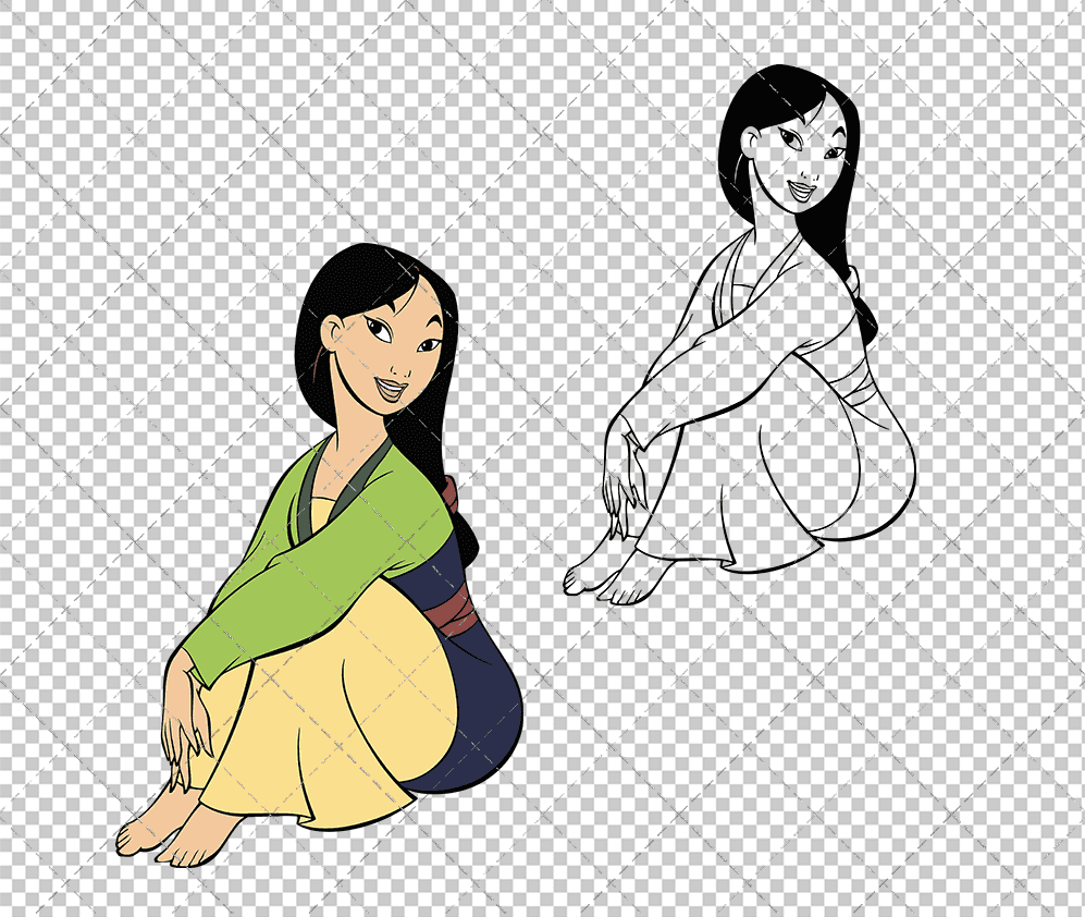 Mulan 002, Svg, Dxf, Eps, Png SvgShopArt