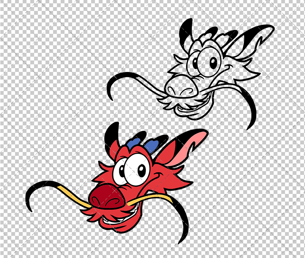 Mushu - Mulan 002, Svg, Dxf, Eps, Png SvgShopArt