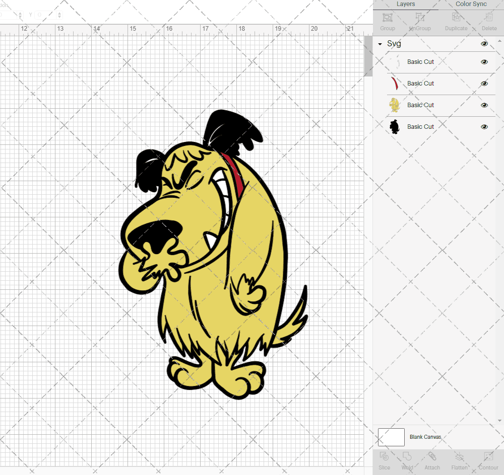 Muttley Dog, Svg, Dxf, Eps, Png SvgShopArt