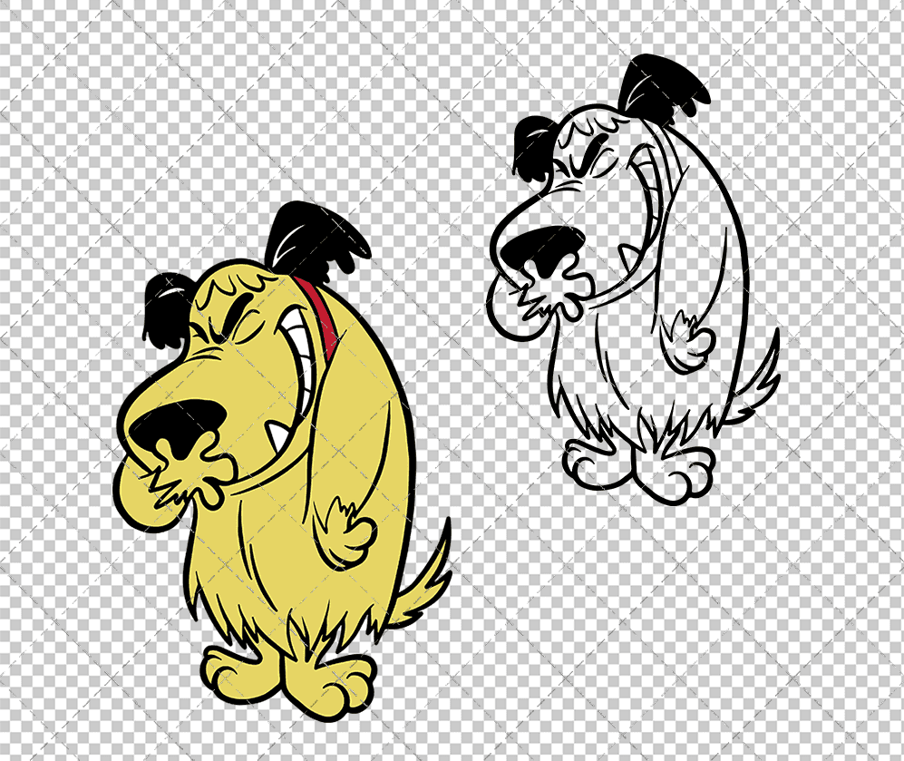 Muttley Dog, Svg, Dxf, Eps, Png SvgShopArt